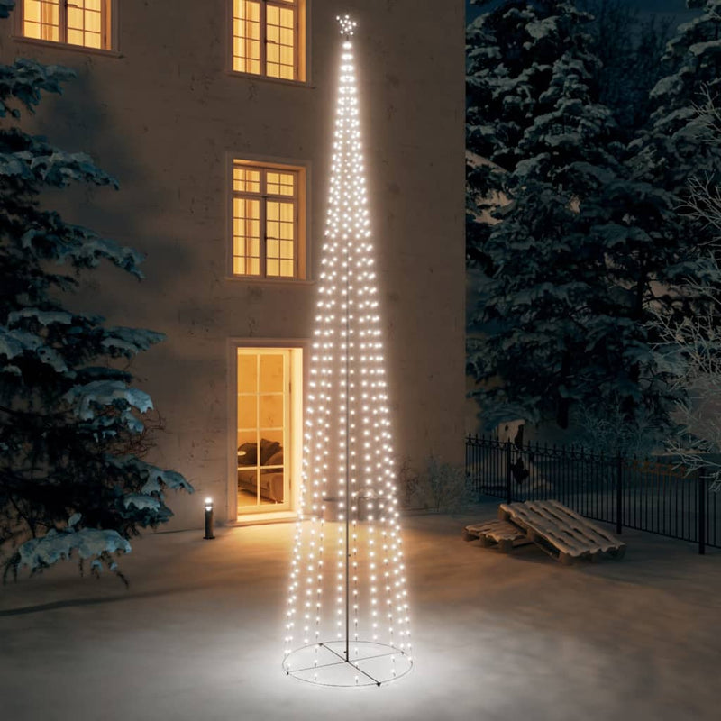 Load image into Gallery viewer, Vidaxl kegelkerstboom 752 koudwitte led's 160x500 cm
