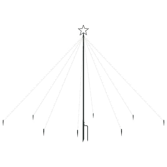 VidaXL Kerstboomverlichting waterval met 400 LED's binnen buiten 2,5 m