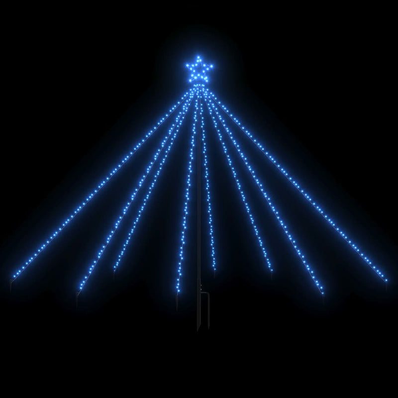 Load image into Gallery viewer, VidaXL Kerstboomverlichting 400 LED's binnen buiten 2,5 m blauw
