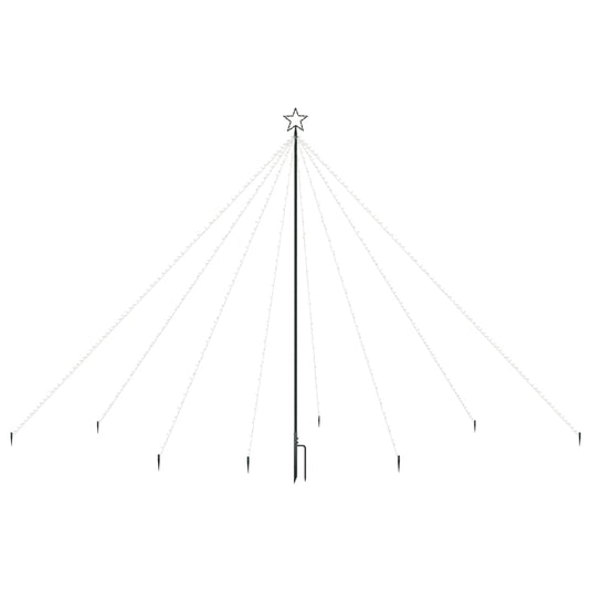 VidaXL Kerstboomverlichting 576 LED's binnen buiten 3,6 m koudwit