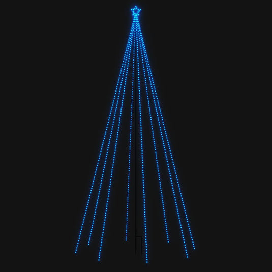 Vidaxl led-kerstboom binnen buiten 576 leds 3,6 m blauw