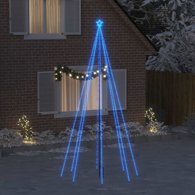 Load image into Gallery viewer, Vidaxl led-kerstboom binnen buiten 576 leds 3,6 m blauw
