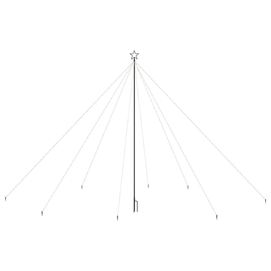 Vidaxl led-kerstboom binnen buiten 800 leds koud wit 5 m