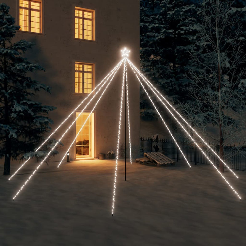 Load image into Gallery viewer, Vidaxl led-kerstboom binnen buiten 800 leds koud wit 5 m
