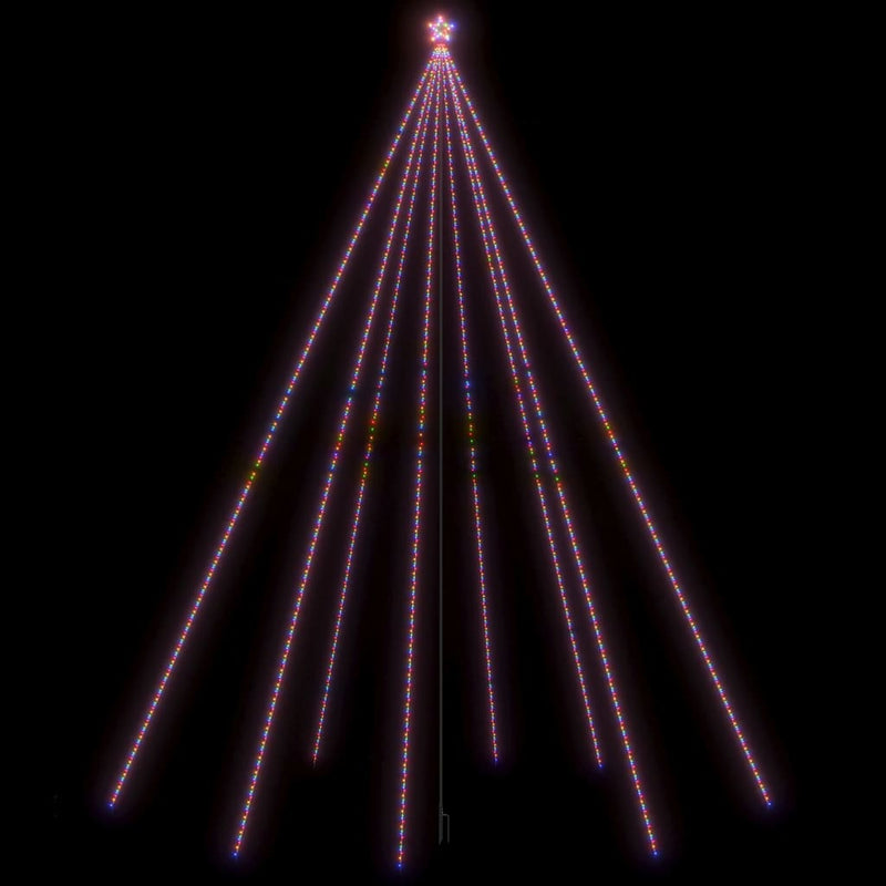 Load image into Gallery viewer, Vidaxl led-kerstboom binnen buiten 1300 leds kleurrijk 8 m
