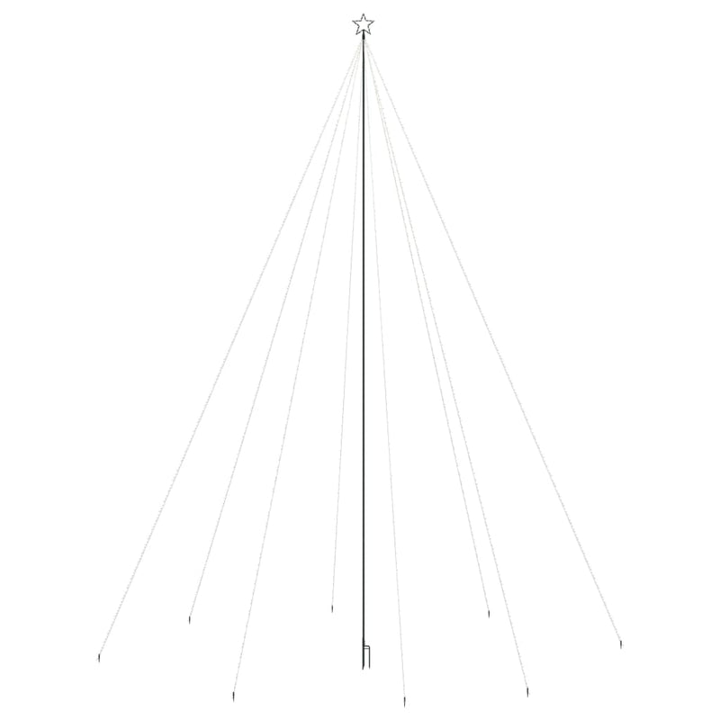 Load image into Gallery viewer, Vidaxl led-kerstboom binnen buiten 1300 leds kleurrijk 8 m
