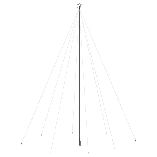 Vidaxl led-kerstboom binnen buiten 1300 leds kleurrijk 8 m