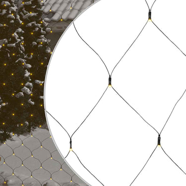 Vidaxl kerstnetverlichting 204 led's binnen en buiten 3x2 m warmwit