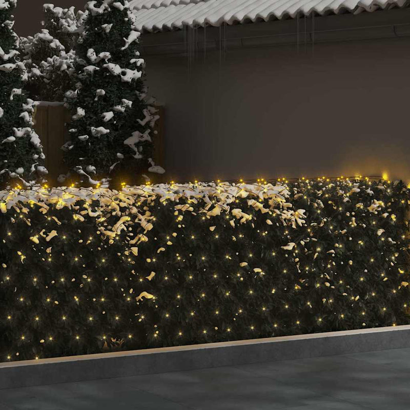 Load image into Gallery viewer, Vidaxl kerstnetverlichting 306 led's binnen en buiten 3x3 m warmwit
