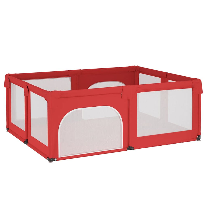 Load image into Gallery viewer, Vidaxl babybox met 2 deuren oxford stof rood
