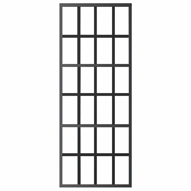 Load image into Gallery viewer, Vidaxl schuifdeur 76x205 cm esg-glas en aluminium zwart
