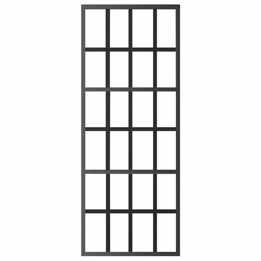 Vidaxl schuifdeur 76x205 cm esg-glas en aluminium zwart