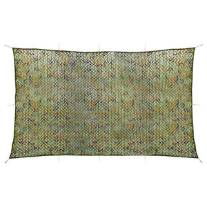 Vidaxl camouflagenet met opbergtas 2x8 m groen