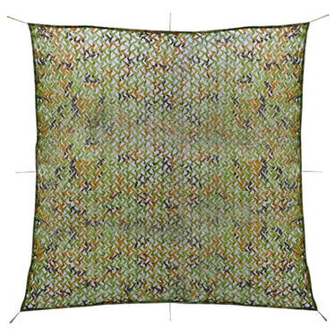 Vidaxl camouflagenet met opbergtas 5x5 m groen