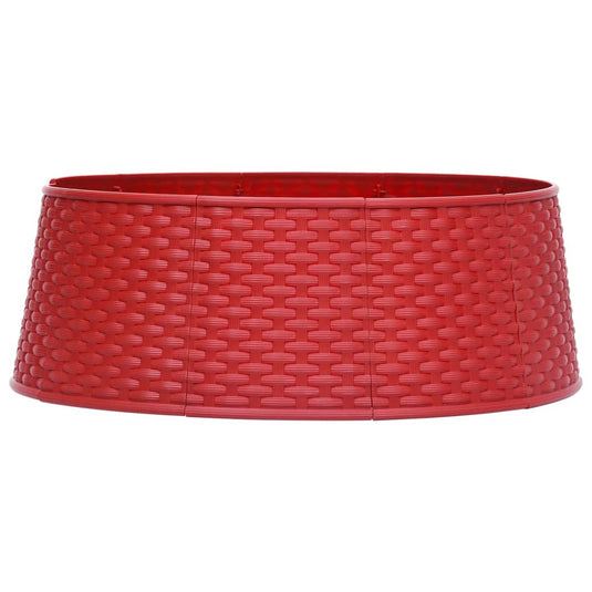 VidaXL Kerstboomrok Ø54x19,5 cm rood
