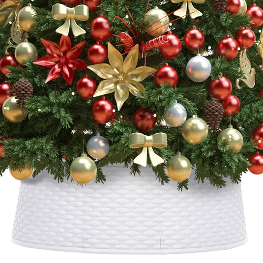 VidaXL Kerstboomrok Ø54x19,5 cm wit