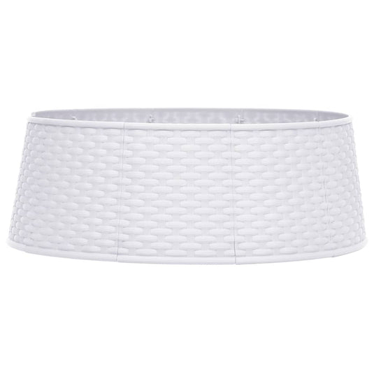 VidaXL Kerstboomrok Ø65x19,5 cm wit