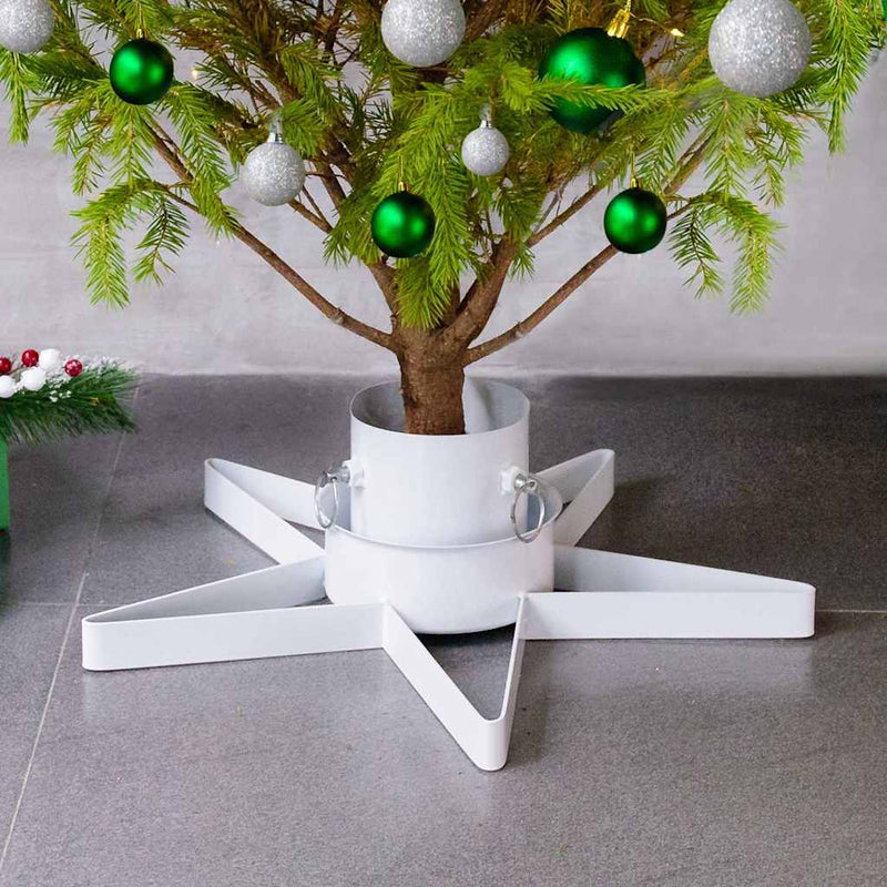 Load image into Gallery viewer, Vidaxl kerstboomstandaard 47x47x13,5 cm wit
