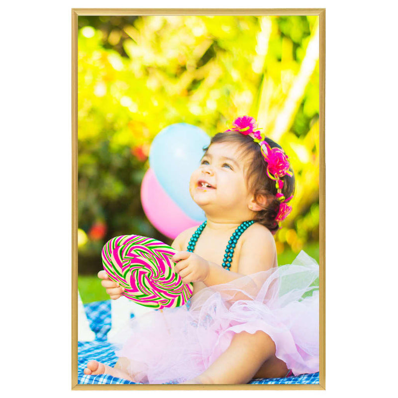 Load image into Gallery viewer, VidaXL Fotolijsten 3 st voor tafel 21x29,7cm MDF goudkleurig
