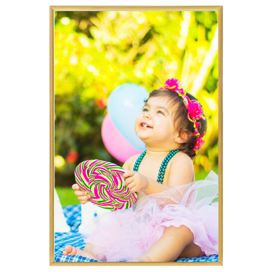 Vidaxl fotolijsten 5 st voor wand 70x90 cm mdf goudkleurig