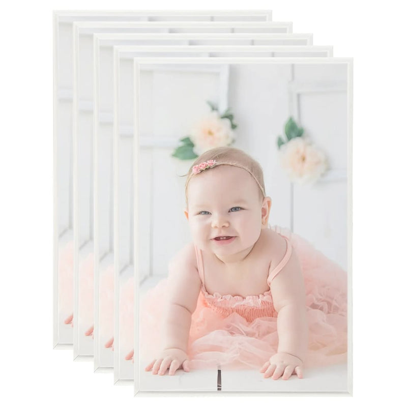 Load image into Gallery viewer, Vidaxl fotolijsten 5 st voor tafel 13x18cm mdf zilverkleurig
