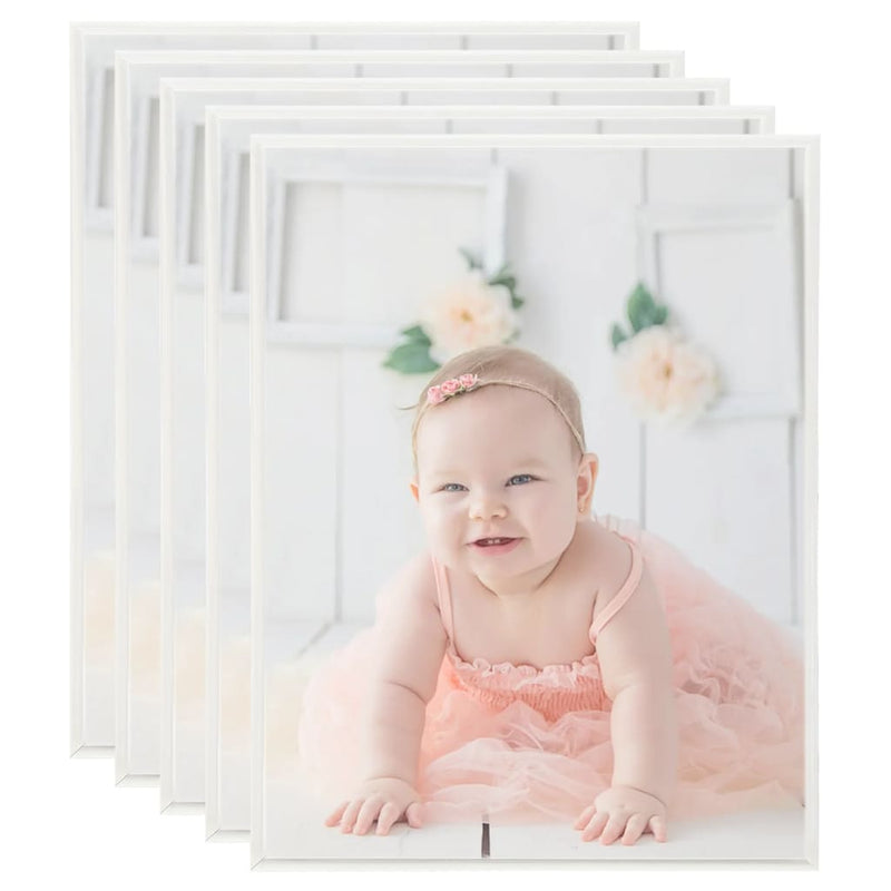 Load image into Gallery viewer, VidaXL Fotolijsten 5 st voor wand of tafel 40x50 cm MDF zilverkleurig
