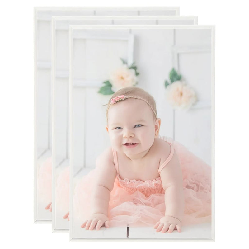 Load image into Gallery viewer, VidaXL Fotolijsten 3 st voor wand of tafel 59,4x84 cm MDF zilverkleur
