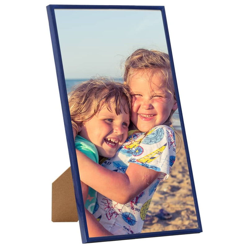 Load image into Gallery viewer, Vidaxl fotolijsten 3 st voor tafel 13x18 cm mdf blauw
