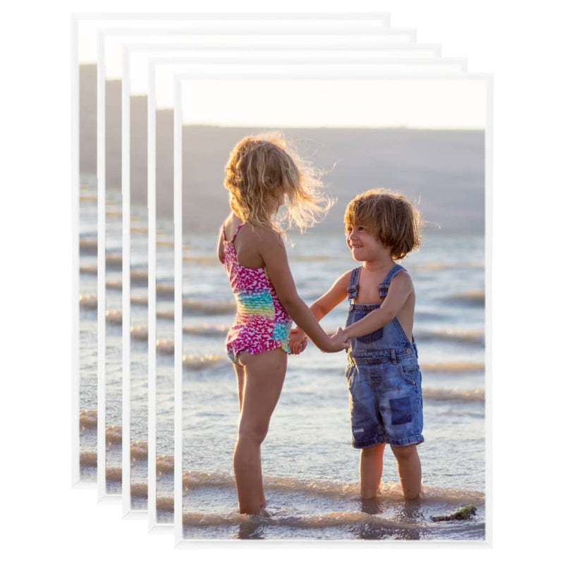 Load image into Gallery viewer, Vidaxl fotolijsten 5 st voor wand of tafel 70x90 cm mdf wit

