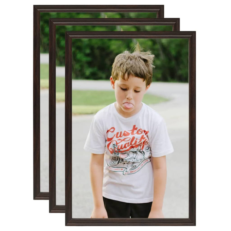 Load image into Gallery viewer, Vidaxl fotolijsten 3 st voor tafel 21x29,7 cm mdf zwart
