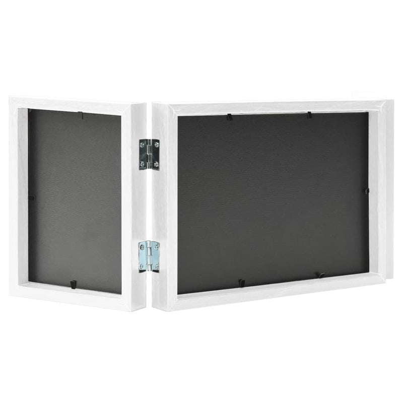 Load image into Gallery viewer, Vidaxl fotolijst drieluik 22x15 cm+2x(10x15 cm) wit
