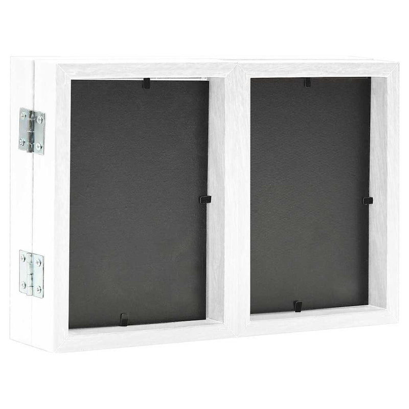 Load image into Gallery viewer, Vidaxl fotolijst drieluik 28x18 cm+2x(13x18 cm) wit
