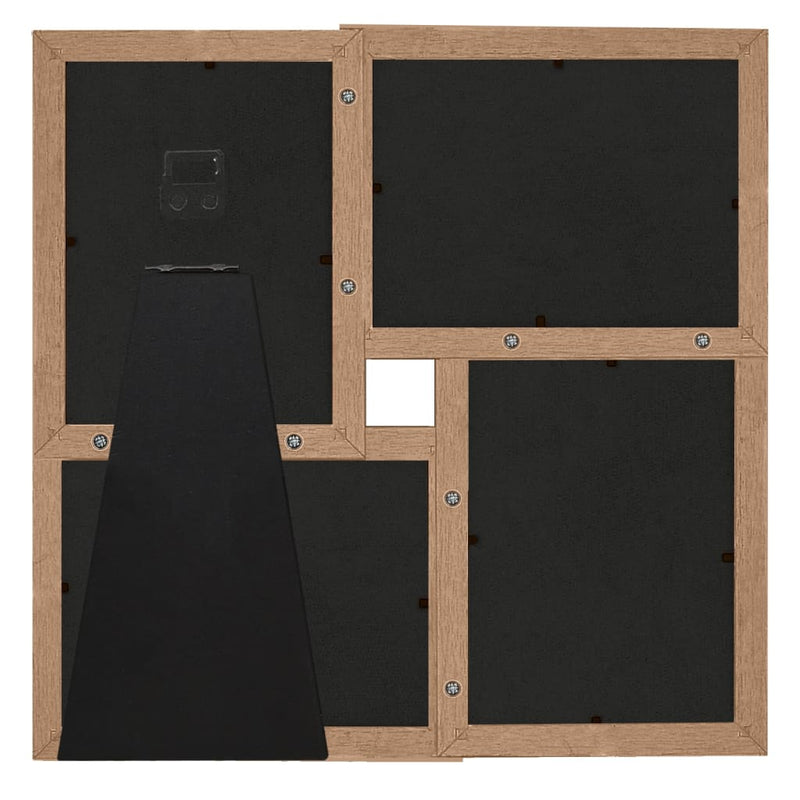 Load image into Gallery viewer, Vidaxl fotolijst voor 4x(10x15 cm) foto mdf lichtbruin
