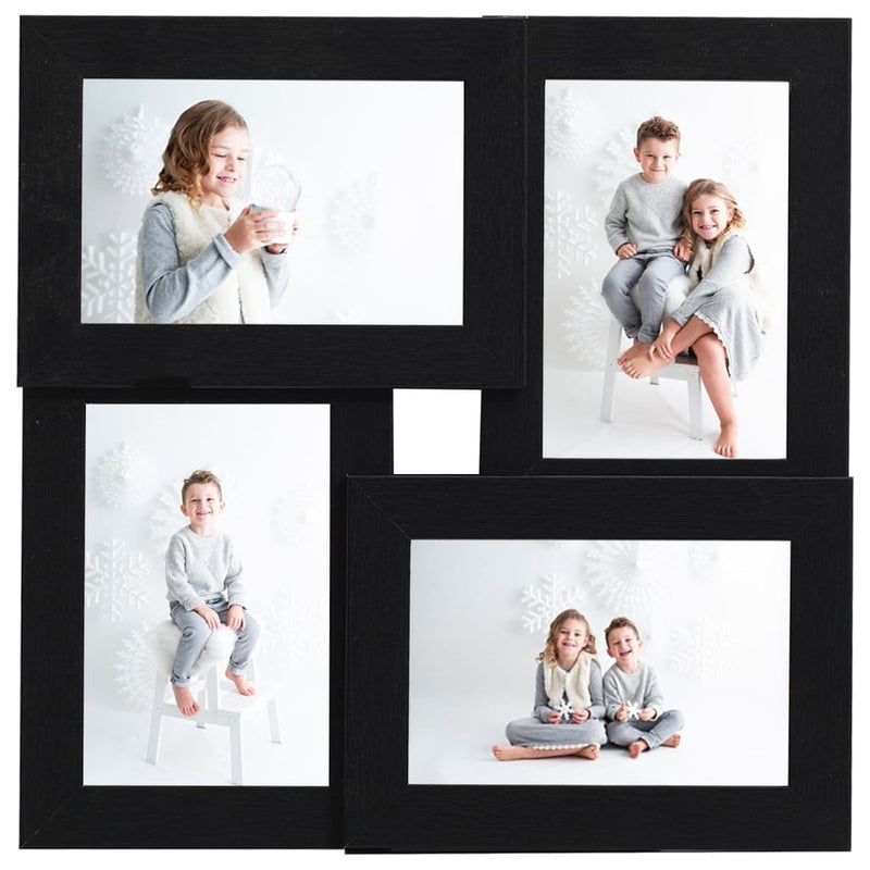 Load image into Gallery viewer, Vidaxl fotolijst voor 4x(13x18 cm) foto mdf zwart

