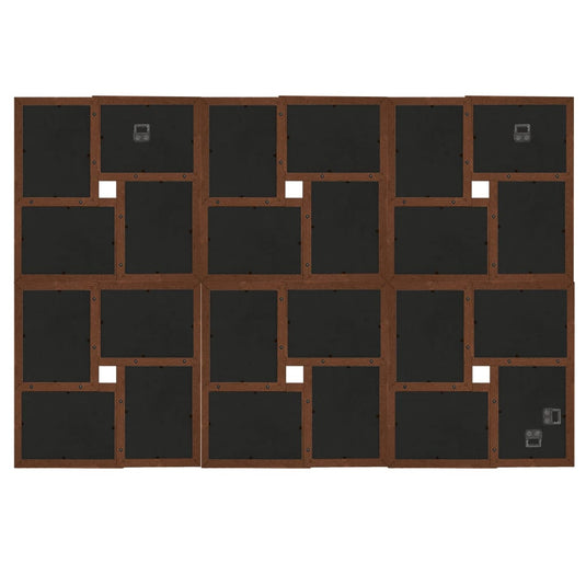 Vidaxl fotolijst voor 24x(13x18 cm) foto mdf donkerbruin