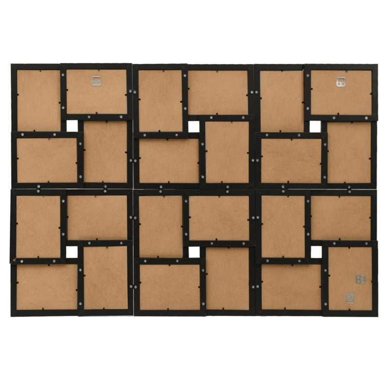 Load image into Gallery viewer, Vidaxl fotolijst voor 24x(13x18 cm) foto mdf zwart
