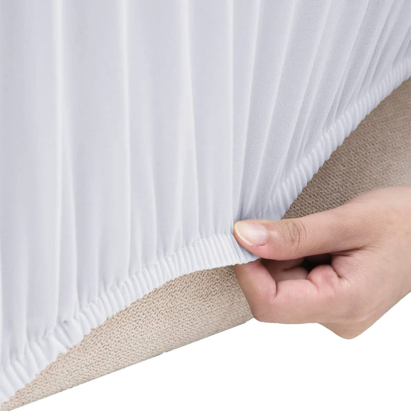 Load image into Gallery viewer, Vidaxl bankhoes stretch polyester jersey wit
