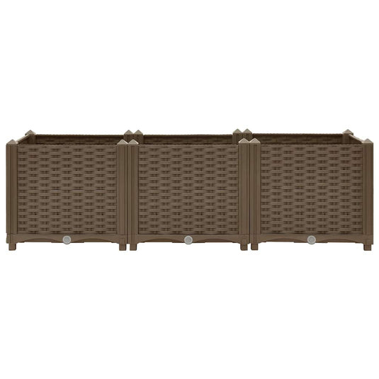 Vidaxl verhoogd bed 120x40x38 cm polypropyleen