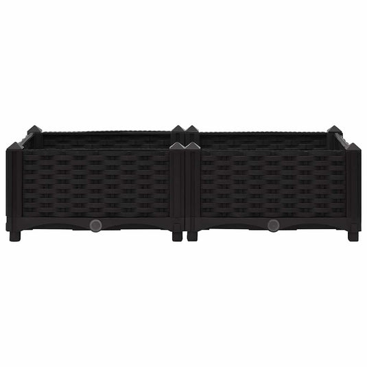 Vidaxl plantenbak verhoogd 80x40x23 cm polypropyleen