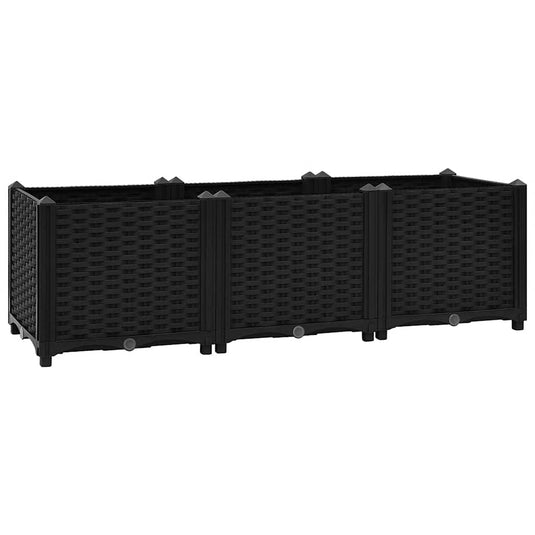 Vidaxl plantenbak verhoogd 120x40x38 cm polypropyleen