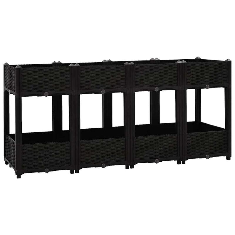 Load image into Gallery viewer, Vidaxl plantenbak verhoogd 160x40x71 cm polypropyleen
