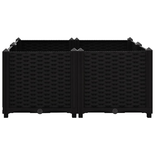 Vidaxl plantenbak verhoogd 80x80x38 cm polypropyleen