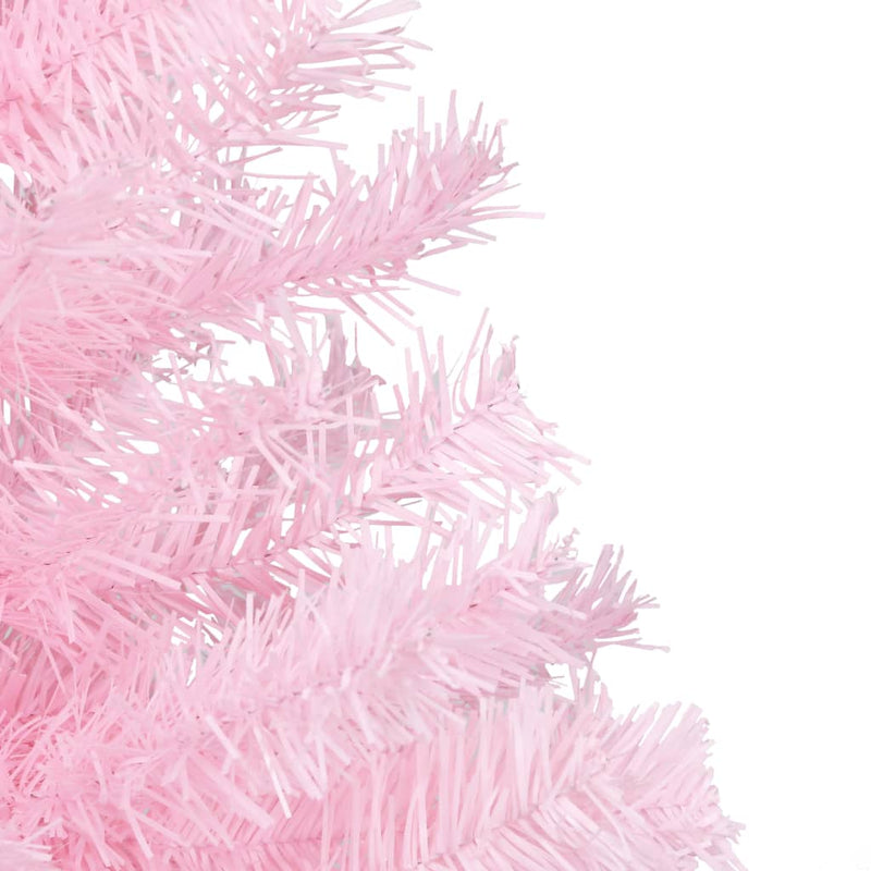 Load image into Gallery viewer, VidaXL Kunstkerstboom met verlichting en kerstballen 180 cm PVC roze
