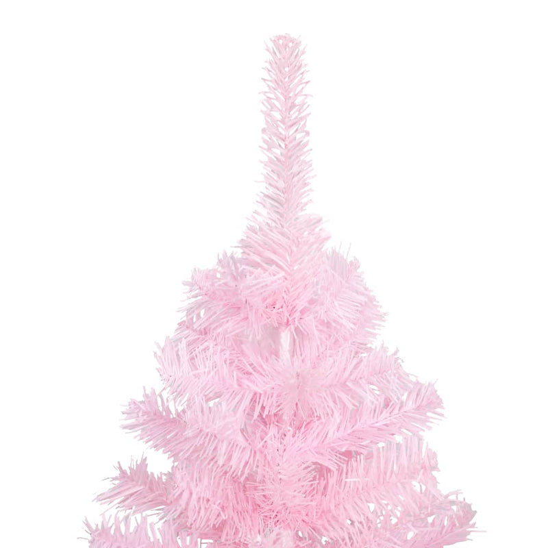 Load image into Gallery viewer, VidaXL Kunstkerstboom met verlichting en kerstballen 240 cm PVC roze
