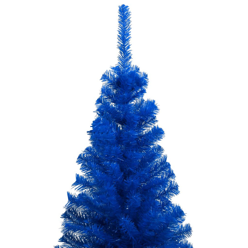 Load image into Gallery viewer, VidaXL Kunstkerstboom met verlichting en kerstballen 240 cm PVC blauw
