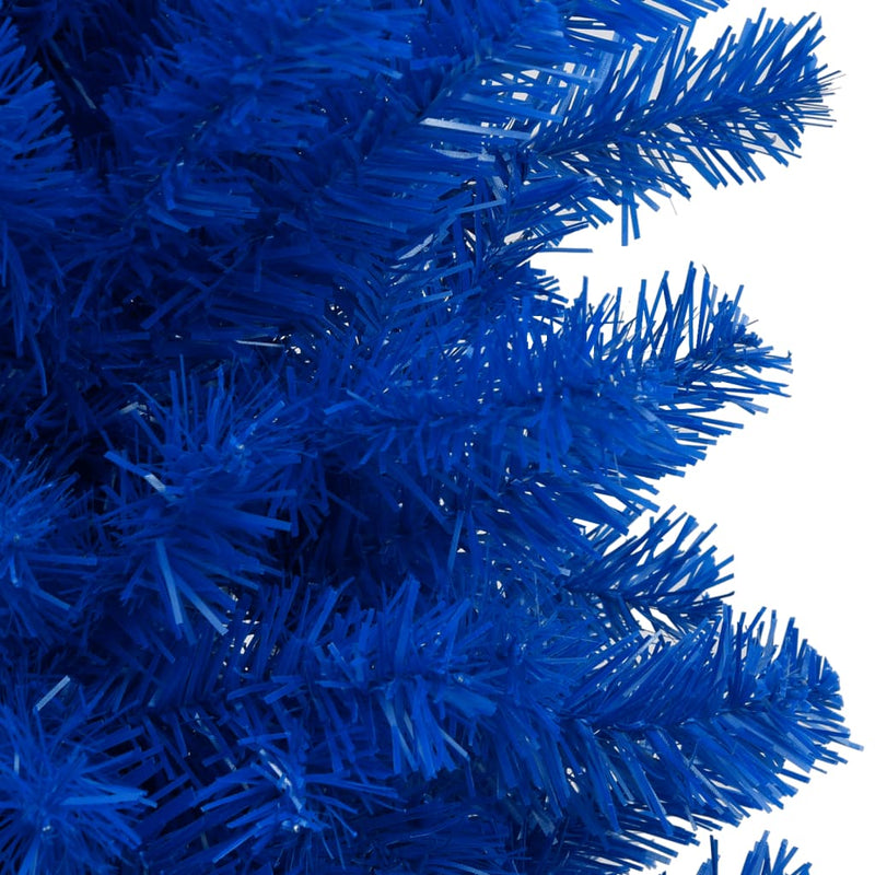 Load image into Gallery viewer, VidaXL Kunstkerstboom met verlichting en kerstballen 240 cm PVC blauw
