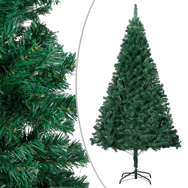 Load image into Gallery viewer, VidaXL Kunstkerstboom met verlichting en kerstballen 120 cm PVC groen
