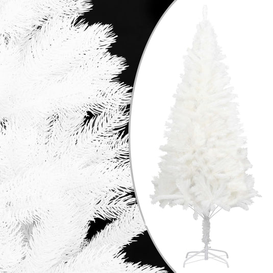 VidaXL Kunstkerstboom met verlichting en kerstballen 120 cm wit