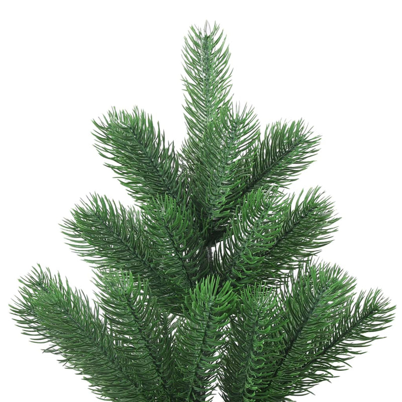 Load image into Gallery viewer, VidaXL Kunstkerstboom Nordmann met LED's en kerstballen 180 cm groen
