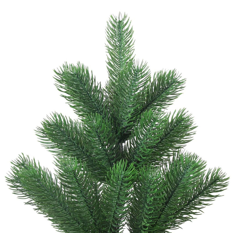 Load image into Gallery viewer, VidaXL Kunstkerstboom Nordmann met LED's en kerstballen 240 cm groen
